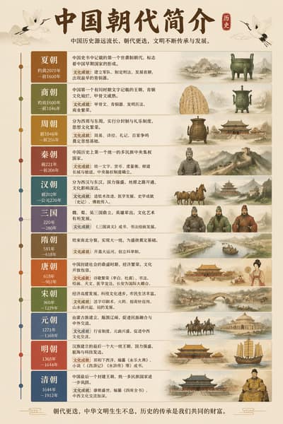 生成中国朝代介绍